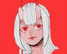 理想のアイコン、キャラデザのイラスト制作致します SNSや動画配信などなど様々にお使いください♪ イメージ2