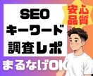 SEO対策・戦略レポートを提供します 安心品質でまるなげOK！ターゲットの本音を徹底的に解剖します イメージ1