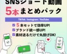 SNSショート動画5本まとめて作ります 現役デザイナーがまとめて動画を作ります！ イメージ1