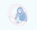WEBサイトヘッダーや説明イラストをデザインします WEB・広告等で使える素材をオリジナルで作成します！ イメージ2