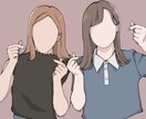 写真をイラスト化にします プリクラなどのイラストをアイコン用などのイラストにします！ イメージ1