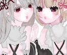 アイコン、夢絵、オリキャラ描きます 女性を描くのが得意です。ご気軽にご依頼ください。 イメージ1
