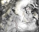 商用・著作権可　イラスト全般描きます ラフ2案・おまかせ可！血、人外可！モノクロorカラー イメージ5