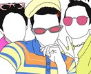 推しとの夢のツーショット描きます 追加料金なし！人数制限なし！写真を元にアイコン描きます^_^ イメージ4