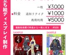 TRPG/配信　立ち絵ディスプレイ制作します キャラクター立ち絵をオシャレなディスプレイに イメージ1