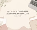 商品説明文を作成します ネットショップの魅力を伝える文章を丁寧に作成 イメージ1