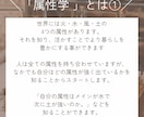 属性診断▶実績3件まで特別価格で診断します あなたの属性を知り、自分責めも相手責めもしなくて済む毎日へ イメージ2