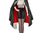 大人な女性をイメージしたイラストになります コート着脱のイラストがあります。 イメージ1