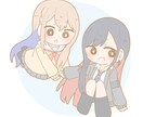 SNS・アイコン用のデフォルメアイコン描きます あなただけのデフォルメキャラを作成します！ イメージ2