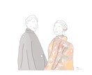 写真から線画イラストを作成します お子様や結婚式の記念やプレゼントにいかがですか？ イメージ7
