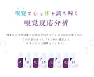 非対面で気軽に”嗅覚反応分析”を体験いただけます 今の自分の心と体の状態をグラフ化！結果をPDFでお送りします イメージ1