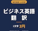 翻訳実績120件超｜自然で正確な英訳をします 「そのまま使える英語」を、実績あるプロがお届け イメージ1