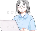 顔出し不要で使える、ビジネス用似顔絵を描きます SNS・ブログに使える、清潔感のあるイラスト イメージ4