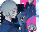 ｻﾝﾌﾟﾙ限定価格★詰め込み簡易イラスト描きます 単色・モノクロ・男女カプ割引中!! イメージ2