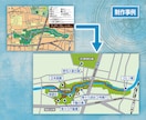地図作成 ご希望テイストに合わせてデザインします アクセス情報・移転案内・観光案内など 多用途に対応！ イメージ6