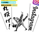 Instagram丸投げ!運用代行いたします 面倒な料金設定は一切なし!1ヶ月単位より イメージ1