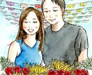 手描き水彩＊記念日にがおえ描きます 原画とデータお渡し！祝いの贈り物にピッタリです♪ イメージ3