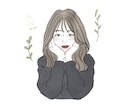 商用利用OK！シンプルな似顔絵イラスト描きます お写真を似顔絵イラストにします‼︎SNSアイコンなどに♡ イメージ4