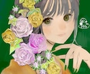 お見積り◎個性的な歌ってみた動画等サムネ描きます アンニュイ、清楚、躍動感、悲壮感など唯一無二の男女が得意です イメージ8