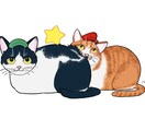 商用可◎グッズ◎ゆるい動物イラストお描きします ペットイラスト/アイコン/待受画面/お祝い/ギフト/思い出に イメージ3