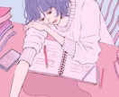 おしゃれ系イラスト・アイコン・似顔絵作成いたします イメージや好きなものをお伝えいただけばモチーフにします。 イメージ3
