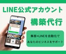 LINE公式アカウント構築をサポートします 初心者でも安心！公式LINEを集客できるアカウントに！ イメージ1