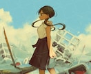 背景付きキャラクターイラスト描きます 丸投げでサムネイル作成　MV、楽曲ジャケット、Vtuber等 イメージ2