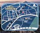 自作資料に！簡略化したマップ・案内図のみ作成します 自作パンフや資料などに色々使える地図を安価な価格でご提供！ イメージ3
