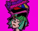 個性的なイラストの提供をします アイコン、プロフィール描きます イメージ1