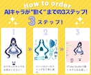 Live2D⭐️あなたの作ったAIキャラ動かせます あなたの生成したAIキャラをパーツ分けしてモデリング！！ イメージ3