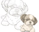 うちの子塗り絵お描きします ペットなどのお好きな動物を自分色で彩ってみませんか イメージ5