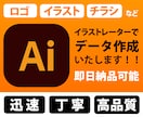 即日可能！画像からAiデータを作成いたします 粗い画像、手書きのイラストもきれいにデータ化いたします！ イメージ1