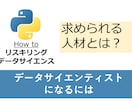 資料付・データサイエンティストへの転身お手伝います 異動や転職にむけた実績づくりまで、包括的にサポートします！ イメージ1