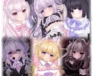 萌え系イラストをお描きします snsの活動やグッズなどにට ̫ට ♡♡ イメージ1