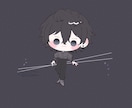 ミニキャラ×ふわふわくすみカラーを描きます 落ち着いた可愛い印象のミニキャラをお求めの方に！ イメージ9
