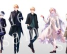 TRPG・立ち絵イラスト制作します オリジナルTRPG立ち絵やNPC立ち絵制作致します！ イメージ5
