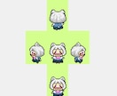 自作ゲーム用の歩行グラフィック描きます ドット絵の歩行グラフィック、キャラグラが必要な時に イメージ2