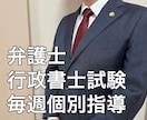 弁護士が行政書士試験合格まで毎週個別指導します 行政書士試験合格経験のある現役弁護士が丁寧に個別指導！ イメージ1