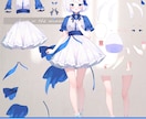 一枚絵からLive2Dモデルを制作します パーツ分けから丁寧に対応し、自然に動かします イメージ3