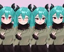 TRPＧのキャラクター立ち絵を制作します 髪の毛トゥルトゥルのキャラクターでTRPGしませんか！？ イメージ2
