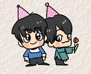 3枚！ゆるゆる絵柄でアイコンやキャラ絵描きます ゆるいミニキャラちゃんの素材描きます イメージ4