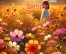 AI画像（完成品）出品します お花畑にいるかわいらしい女の子です イメージ2