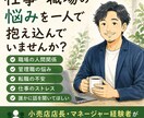 小売店長・管理職経験者が仕事の悩みをお聞きします 店舗運営や転職経験を活かして親身に対応します イメージ1
