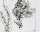 個性的で印象的なペン画や挿絵を描きます バイク、植物、金魚など！挿絵やジャケットなどが必要な方へ！ イメージ5