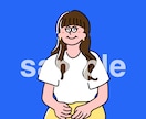 シンプル+オシャレ+個性的イラスト描きます アイコン/ヘッダー/ブログなど！商用利用も◎ イメージ5