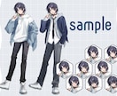 アイコンサムネ立ち絵等キャラクターイラスト描きます 柔軟に対応！気軽にご相談ください！ イメージ6