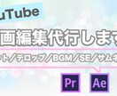 YouTube向けの動画編集の代行承ります 一生懸命、代行させて頂きます！ イメージ1