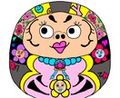 ポップでファンキーな絵になります 好きになっていただきたいファンキーな個性達 イメージ6