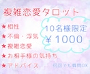 複雑恋愛のお悩みタロットカードで占います 10名様限定1000円で占います イメージ1