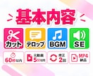 見やすく伝わるSNSショート動画を編集します カット・テロップ・BGM・SEまでまとめて対応します イメージ3